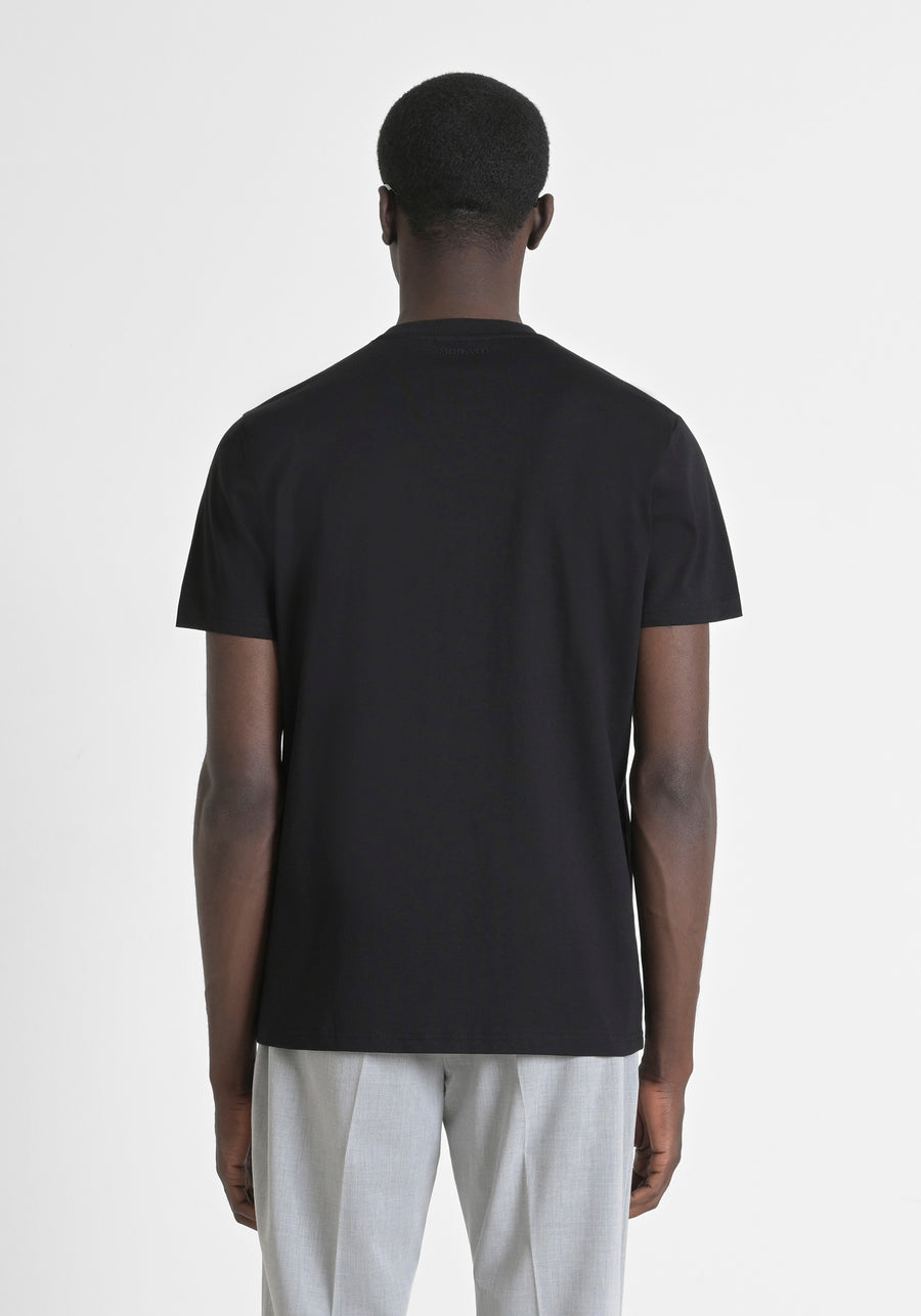 T-SHIRT REGULAR FIT DE PUNTO DE ALGODÓN PURO CON ESTAMPADO