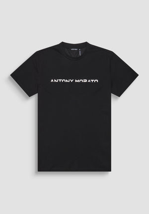 T-SHIRT REGULAR FIT DE ALGODÓN PURO CON ESTAMPADO DE LOGOTIPO EN RELIEVE EN DOS TONOS