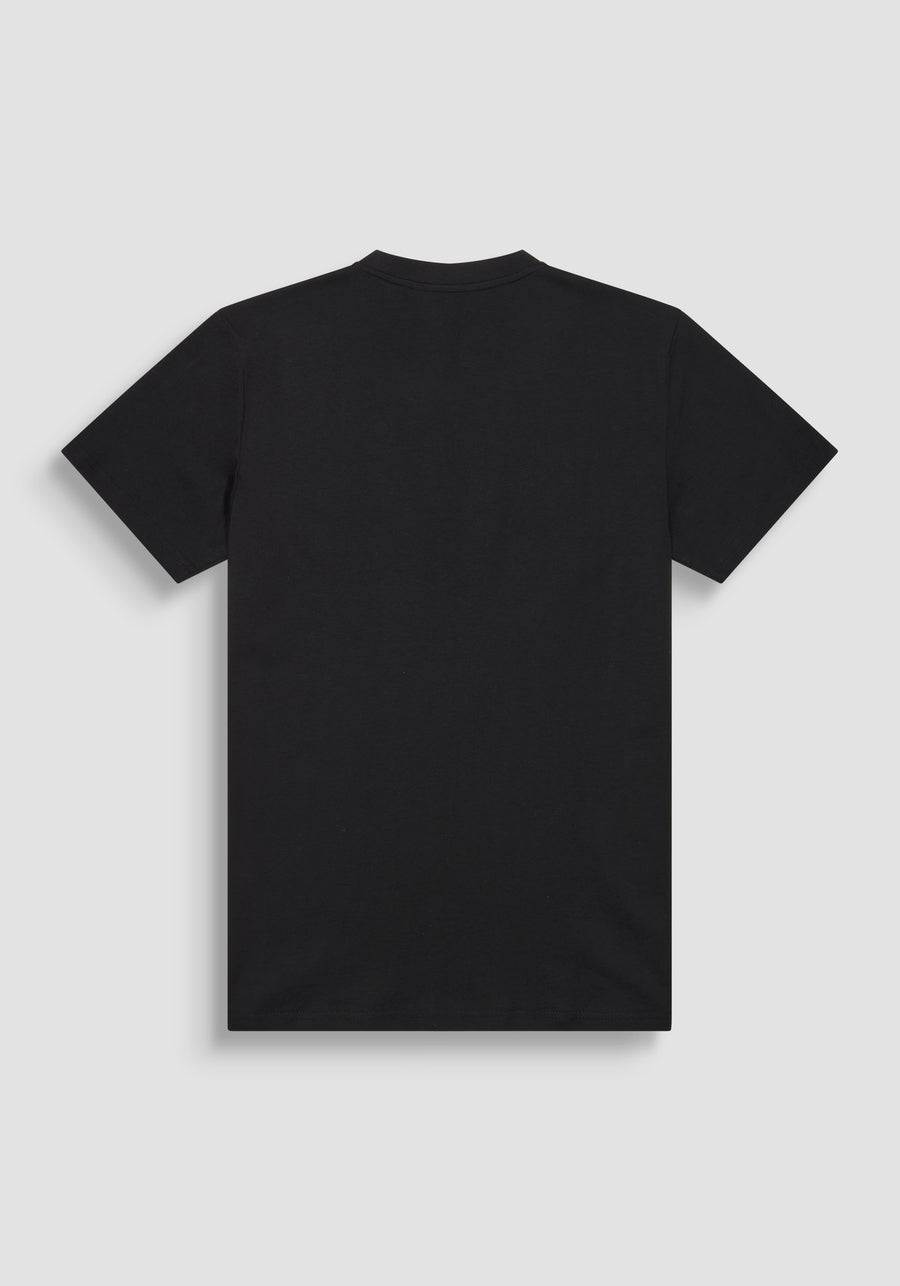 T-SHIRT REGULAR FIT DE ALGODÓN PURO CON ESTAMPADO DE LOGOTIPO EN RELIEVE EN DOS TONOS