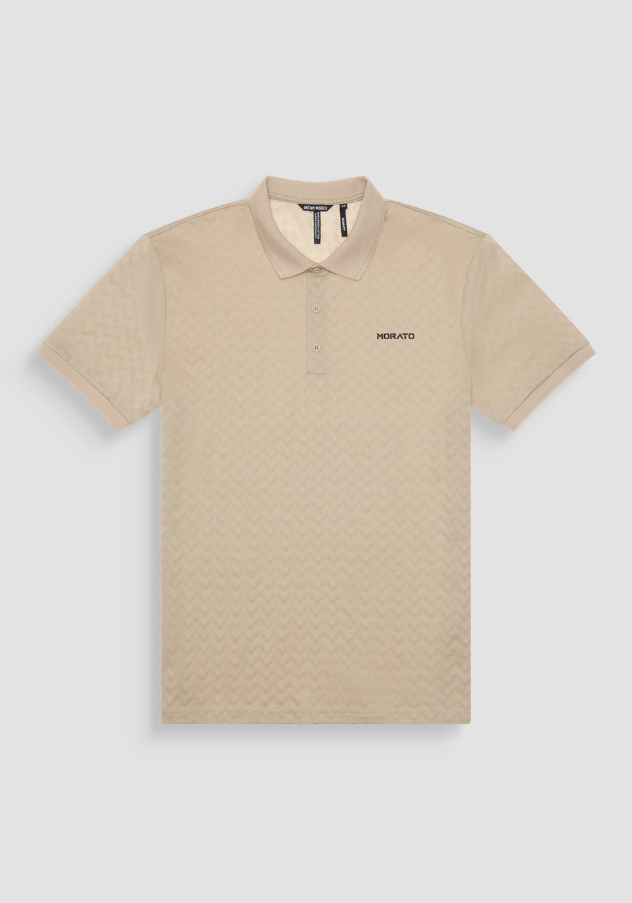 POLO REGULAR FIT DE PUNTO DE ALGODÓN PURO Y LOGOTIPO BICOLOR EN RELIEVE