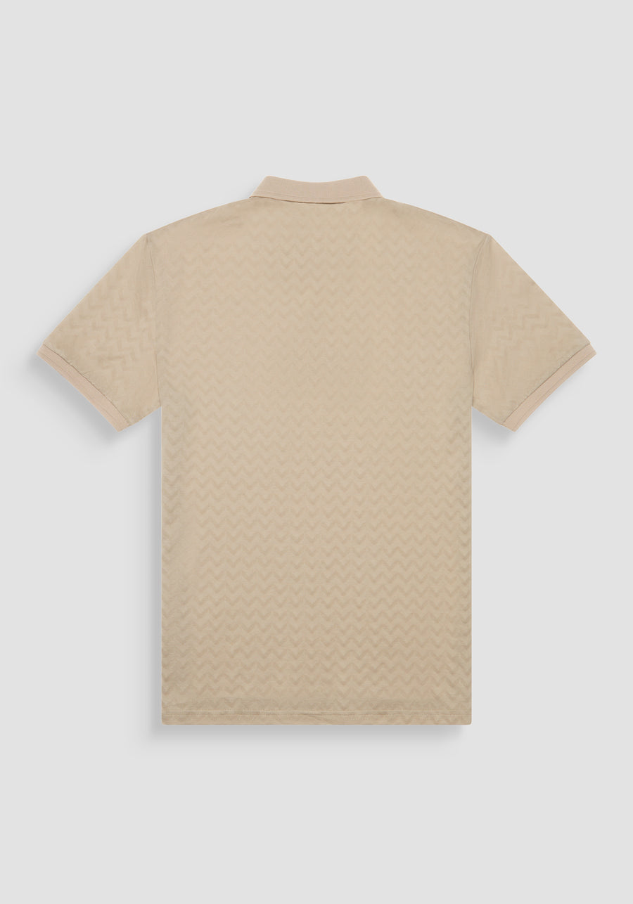 POLO REGULAR FIT DE PUNTO DE ALGODÓN PURO Y LOGOTIPO BICOLOR EN RELIEVE