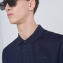 POLO REGULAR FIT DE PUNTO DE ALGODÓN PURO Y LOGOTIPO BICOLOR EN RELIEVE