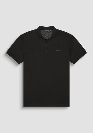 POLO REGULAR FIT DE PUNTO DE ALGODÓN PURO Y LOGOTIPO BICOLOR EN RELIEVE