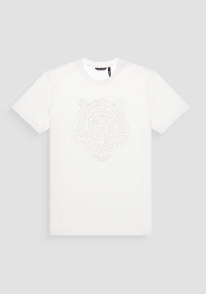 T-SHIRT REGULAR FIT 100% ALGODON CON ESTAMPADO DE TIGRE