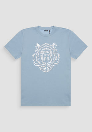 T-SHIRT REGULAR FIT 100% ALGODON CON ESTAMPADO DE TIGRE
