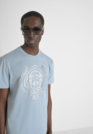 T-SHIRT REGULAR FIT 100% ALGODON CON ESTAMPADO DE TIGRE