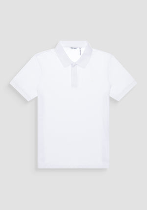 POLO REGULAR FIT DE PUNTO DE ALGODÓN CON ESTAMPADO DE TIGRE REFLECTANTE Y LOGOTIPO EN LA PARTE TRASERA