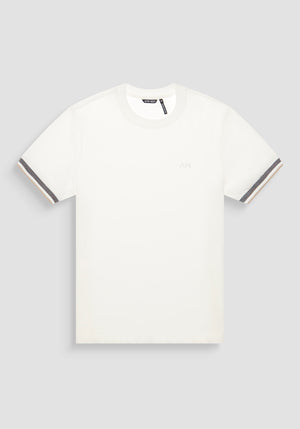 T-SHIRT REGULAR FIT DE PUNTO DE ALGODÓN PURO CON MONOGRAMA ESTAMPADO
