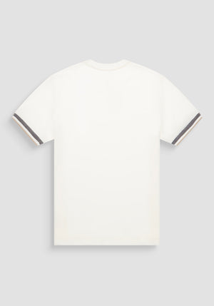 T-SHIRT REGULAR FIT DE PUNTO DE ALGODÓN PURO CON MONOGRAMA ESTAMPADO