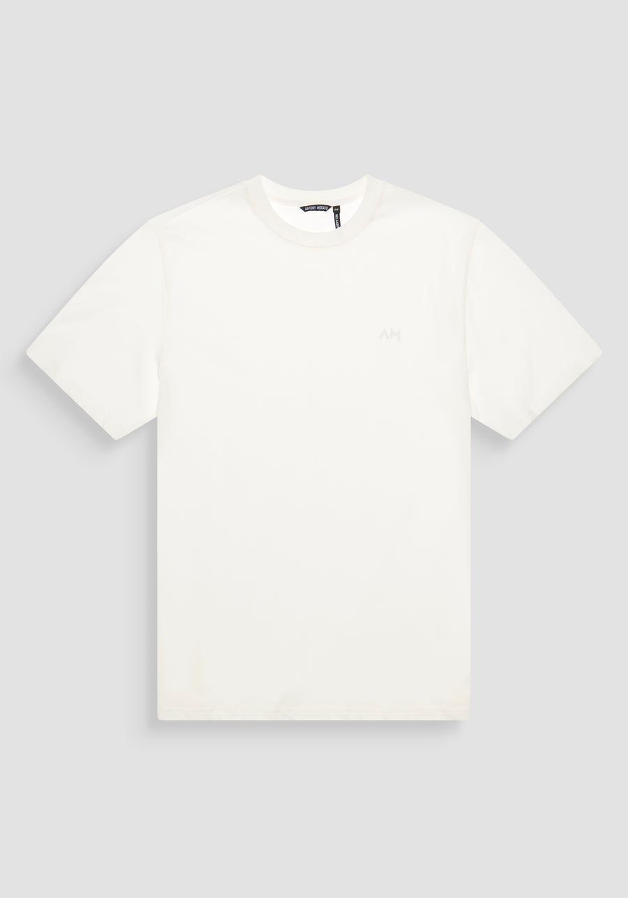 T-SHIRT RELAJADA DE ALGODÓN JERSEY CON LOGOTIPO BORDADO