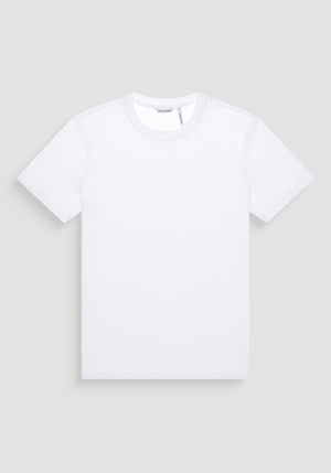 T-SHIRT  RELAXED DE PUNTO DE ALGODÓN CON LOGOTIPO EN RELIEVE TONO SOBRE TONO