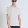 T-SHIRT RELAXED DE PUNTO DE ALGODÓN CON LOGOTIPO EN RELIEVE TONO SOBRE TONO