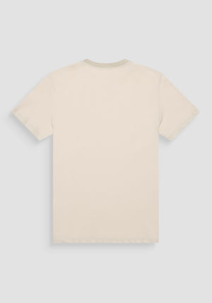 T-SHIRT RELAXED DE PUNTO DE ALGODÓN CON LOGOTIPO EN RELIEVE TONO SOBRE TONO