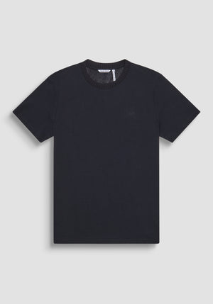T-SHIRT RELAXED DE PUNTO DE ALGODÓN CON LOGOTIPO EN RELIEVE TONO SOBRE TONO