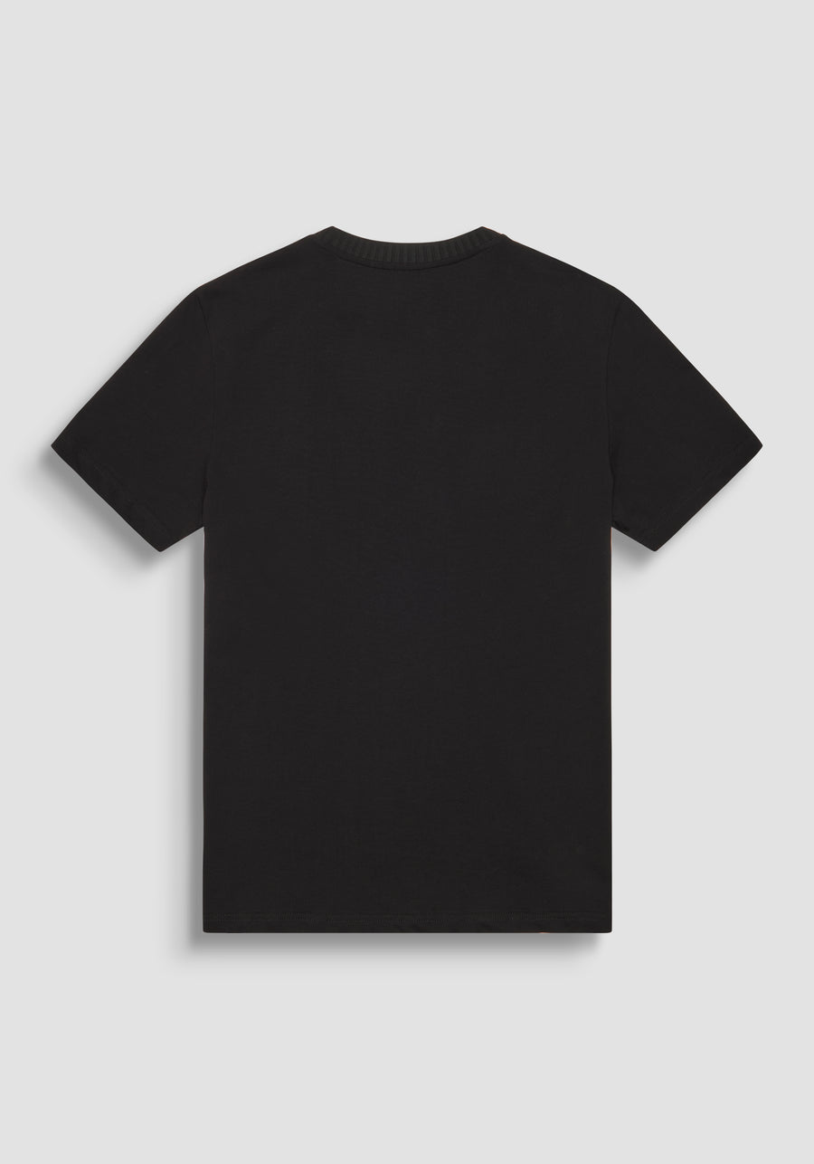 T-SHIRT RELAXED DE PUNTO DE ALGODÓN CON LOGOTIPO EN RELIEVE TONO SOBRE TONO