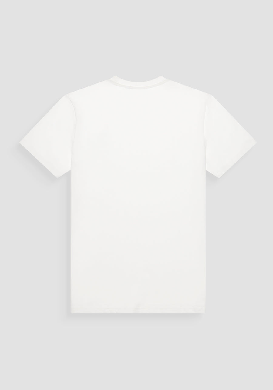T-SHIRT REGULAR FIT DE PUNTO DE ALGODÓN PURO DE COLOR LISO