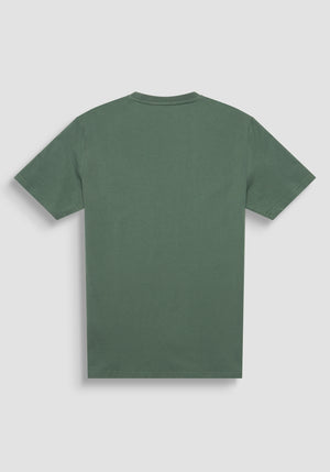 T-SHIRT REGULAR FIT DE PUNTO DE ALGODÓN PURO DE COLOR LISO CON LOGOTIPO EN RELIEVE TONO SOBRE TONO