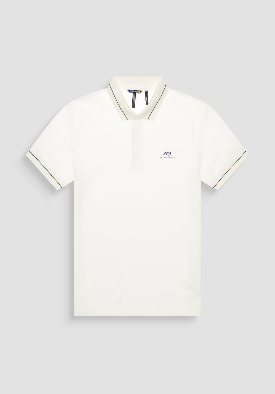 POLO REGULAR FIT DE PUNTO DE ALGODÓN CON PARCHE CON EL LOGOTIPO EN CONTRASTE
