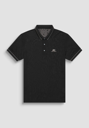 POLO REGULAR FIT DE PUNTO DE ALGODÓN CON PARCHE CON EL LOGOTIPO EN CONTRASTE