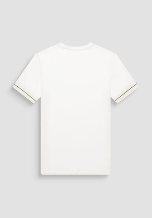 T-SHIRT AJUSTADA DE ALGODÓN JERSEY CON LOGOTIPO IMPRESO EN ESPUMA
