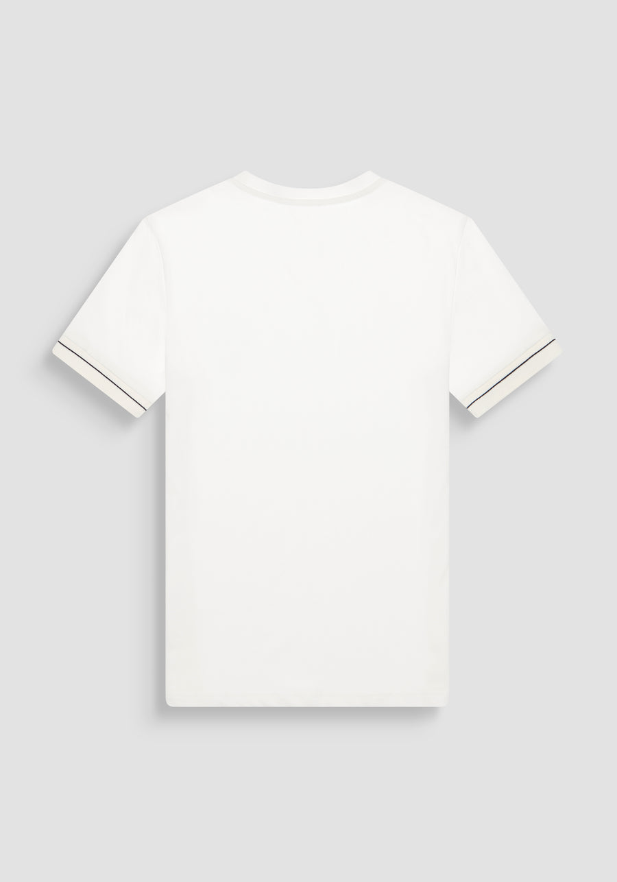 T-SHIRT AJUSTADA DE ALGODÓN JERSEY CON LOGOTIPO IMPRESO EN ESPUMA
