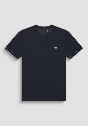T-SHIRT AJUSTADA DE ALGODÓN JERSEY CON LOGOTIPO IMPRESO EN ESPUMA