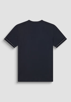 T-SHIRT AJUSTADA DE ALGODÓN JERSEY CON LOGOTIPO IMPRESO EN ESPUMA