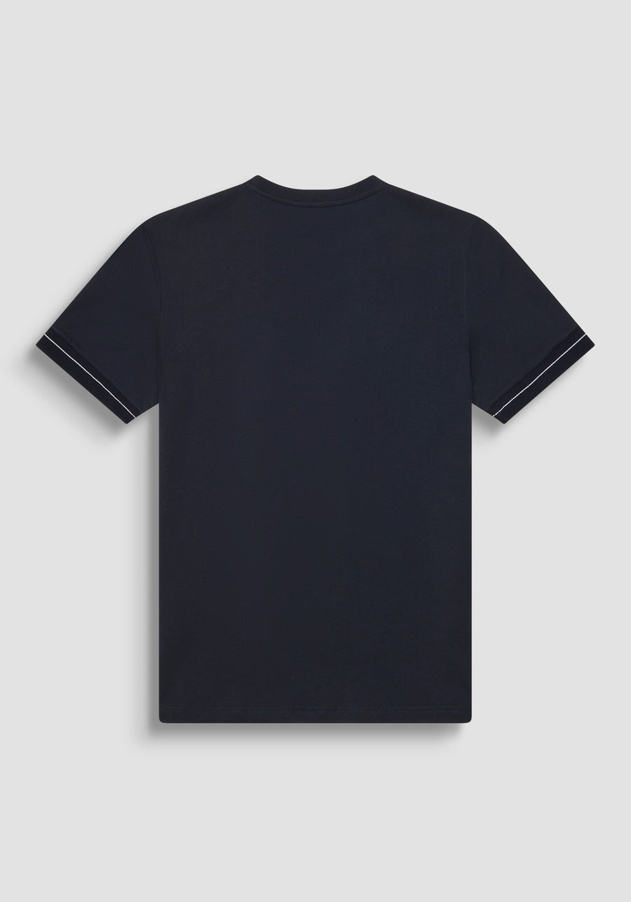 T-SHIRT AJUSTADA DE ALGODÓN JERSEY CON LOGOTIPO IMPRESO EN ESPUMA