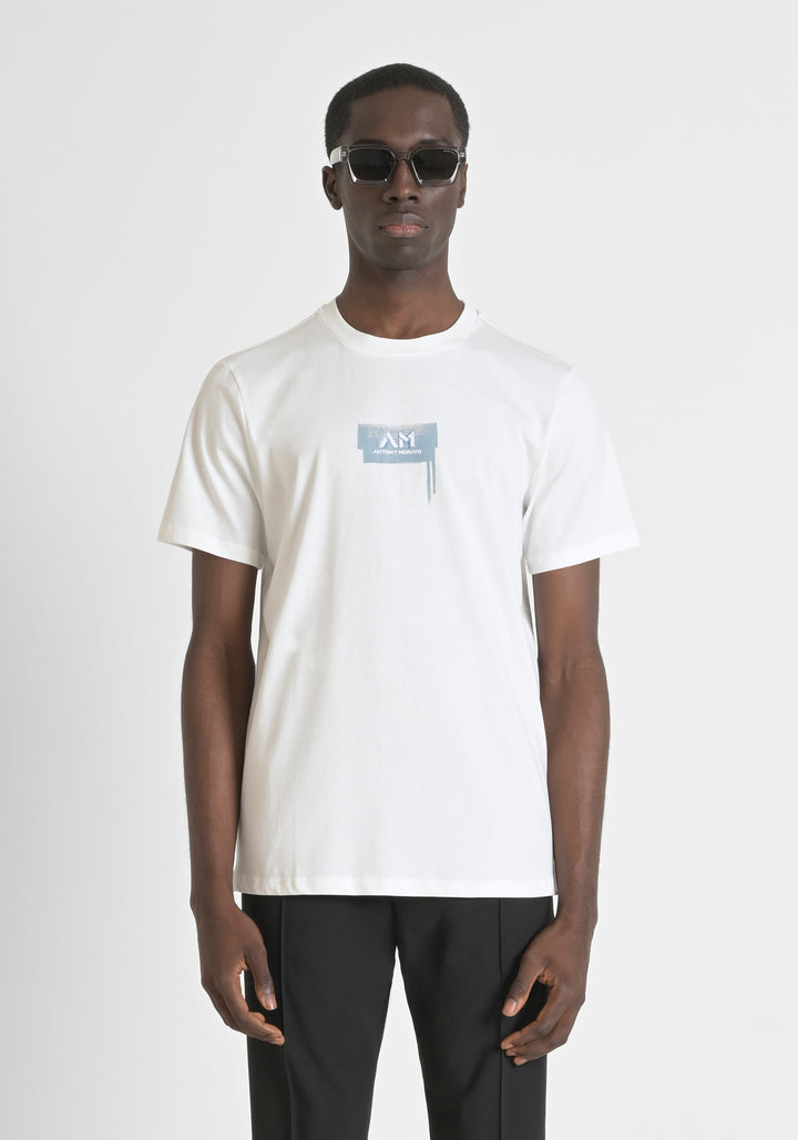 T-SHIRT REGULAR FIT DE PUNTO DE ALGODÓN CON LOGOTIPO