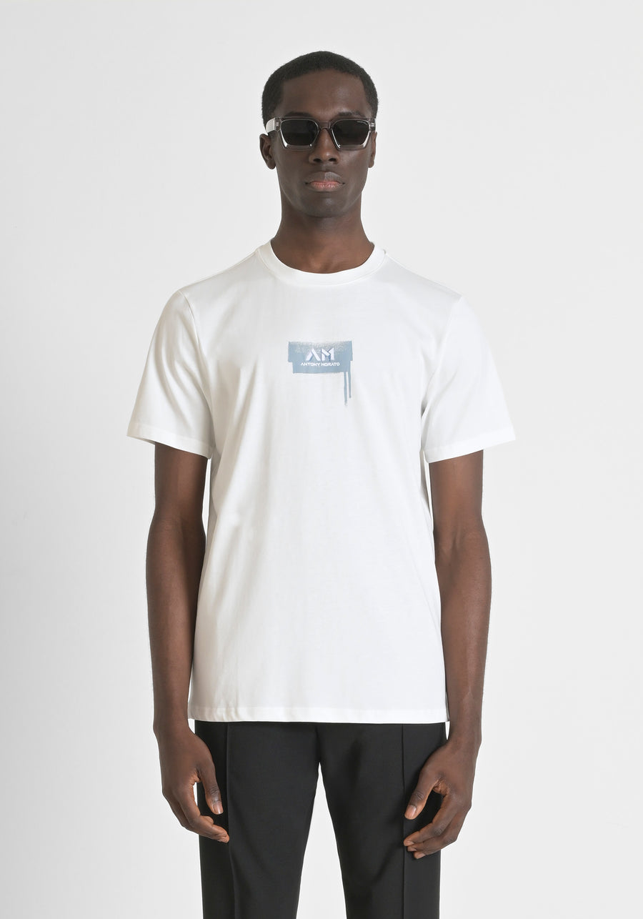 T-SHIRT REGULAR FIT DE PUNTO DE ALGODÓN CON LOGOTIPO