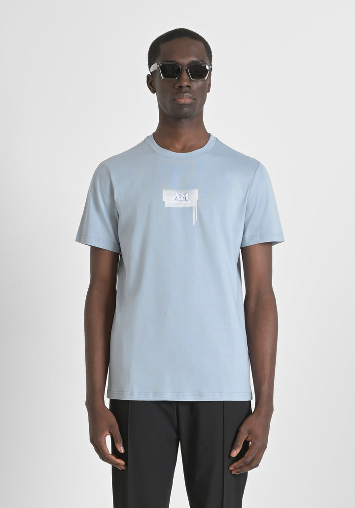 T-SHIRT REGULAR FIT DE PUNTO DE ALGODÓN CON LOGOTIPO