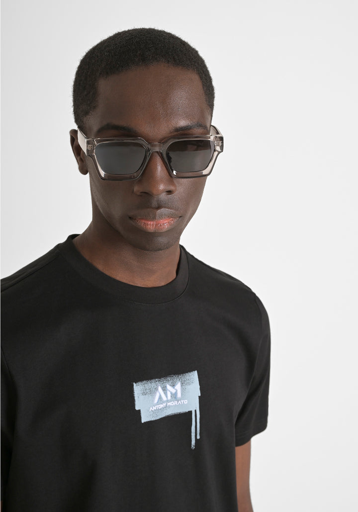 T-SHIRT REGULAR FIT DE PUNTO DE ALGODÓN CON LOGOTIPO