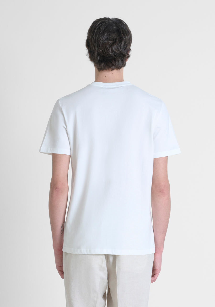 T-SHIRT REGULAR FIT DE JERSEY DE ALGODÓN CON LOGO ESTAMPADO