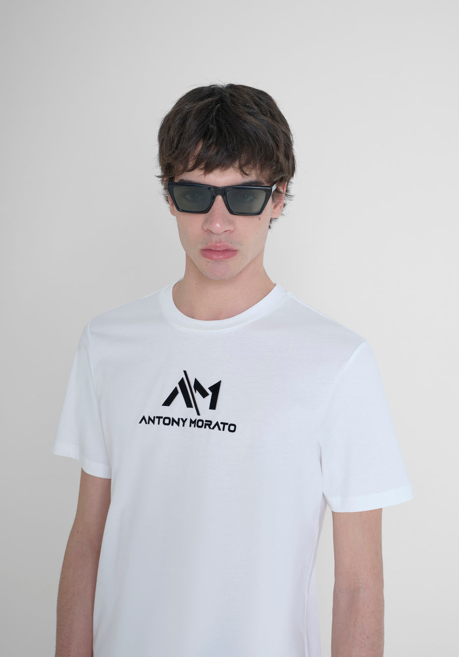 T-SHIRT REGULAR FIT DE JERSEY DE ALGODÓN CON LOGO ESTAMPADO