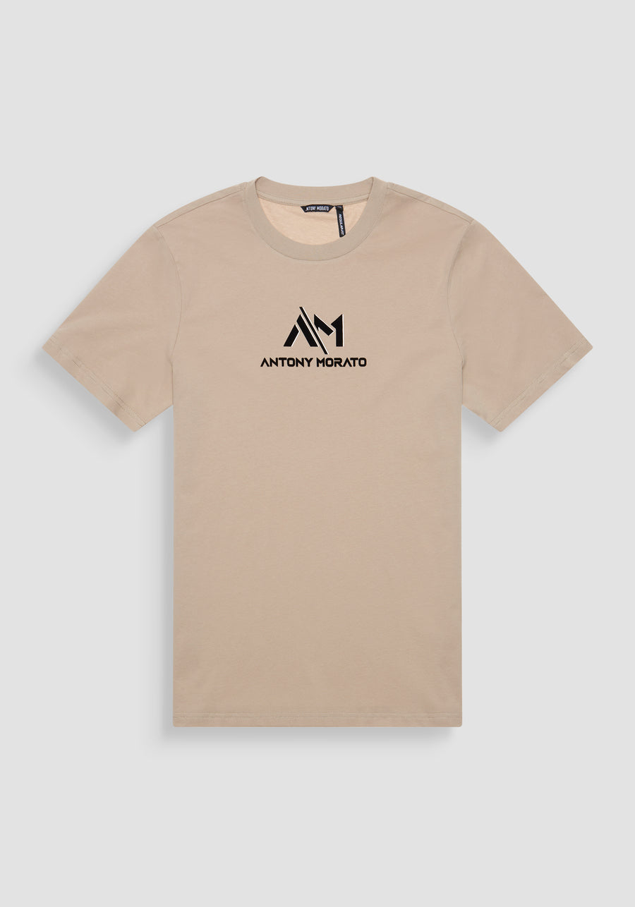 T-SHIRT REGULAR FIT DE JERSEY DE ALGODÓN CON LOGO ESTAMPADO