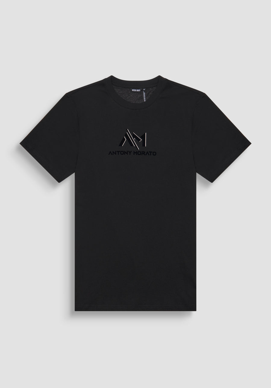 T-SHIRT REGULAR FIT DE JERSEY DE ALGODÓN CON LOGO ESTAMPADO