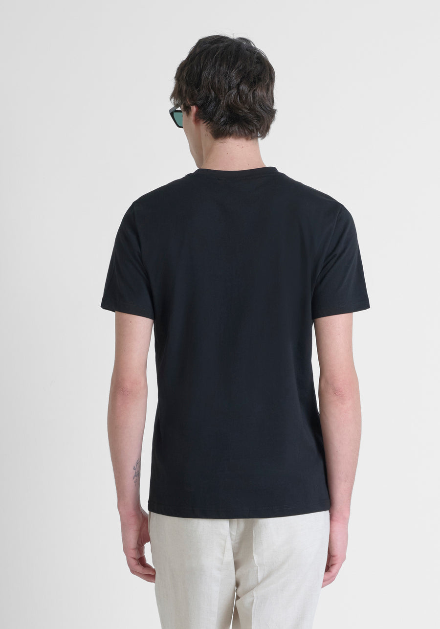 T-SHIRT REGULAR FIT DE JERSEY DE ALGODÓN CON LOGO ESTAMPADO