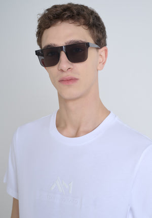 T-SHIRT REGULAR FIT DE ALGODÓN CON LOGOTIPO ESTAMPADO