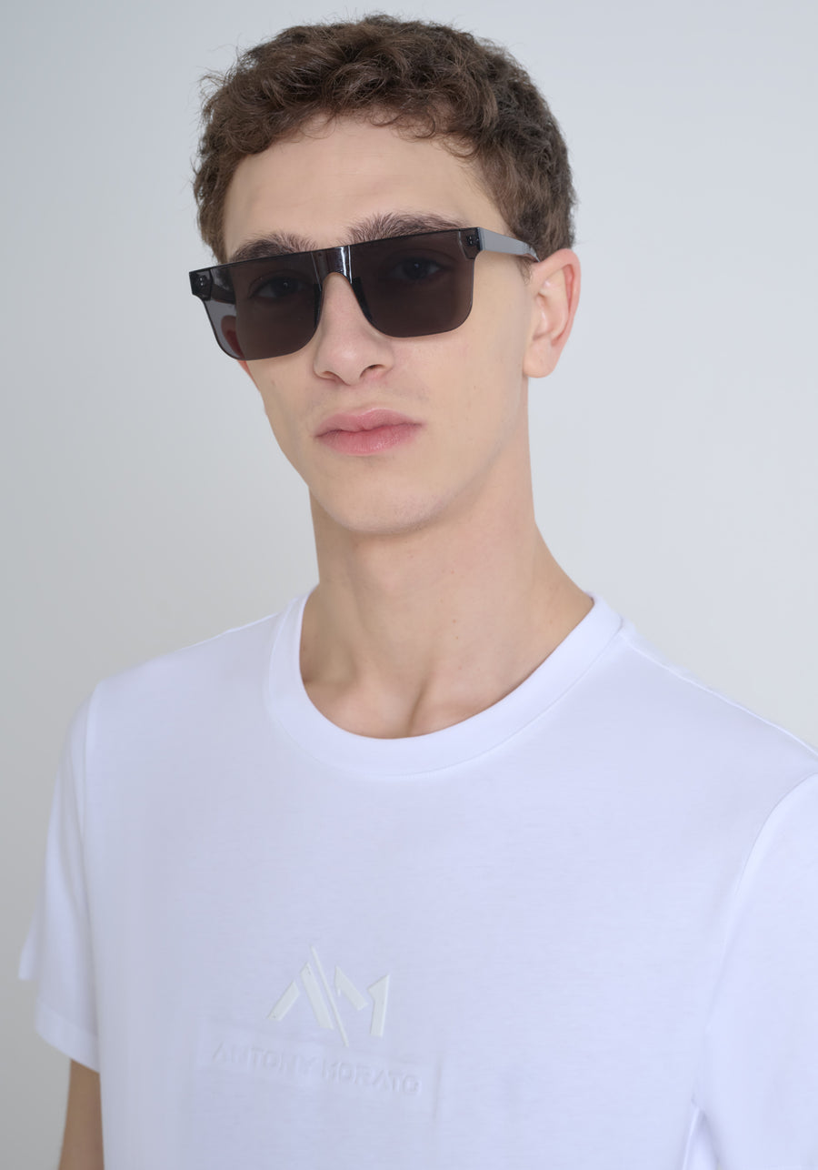 T-SHIRT REGULAR FIT DE ALGODÓN CON LOGOTIPO ESTAMPADO