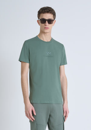 T-SHIRT REGULAR FIT DE ALGODÓN CON LOGOTIPO ESTAMPADO.