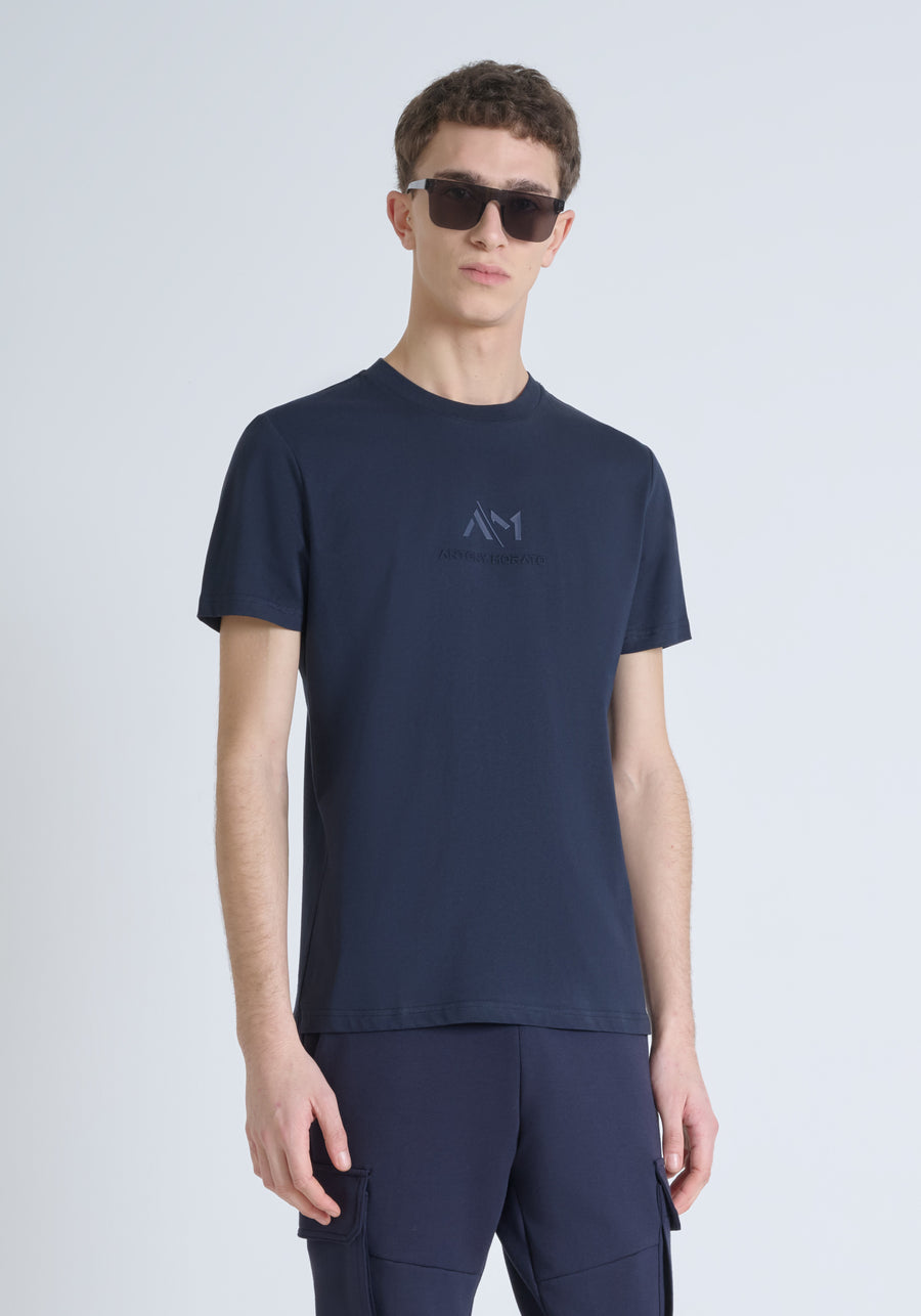 T-SHIRT REGULAR FIT DE ALGODÓN CON LOGOTIPO ESTAMPADO