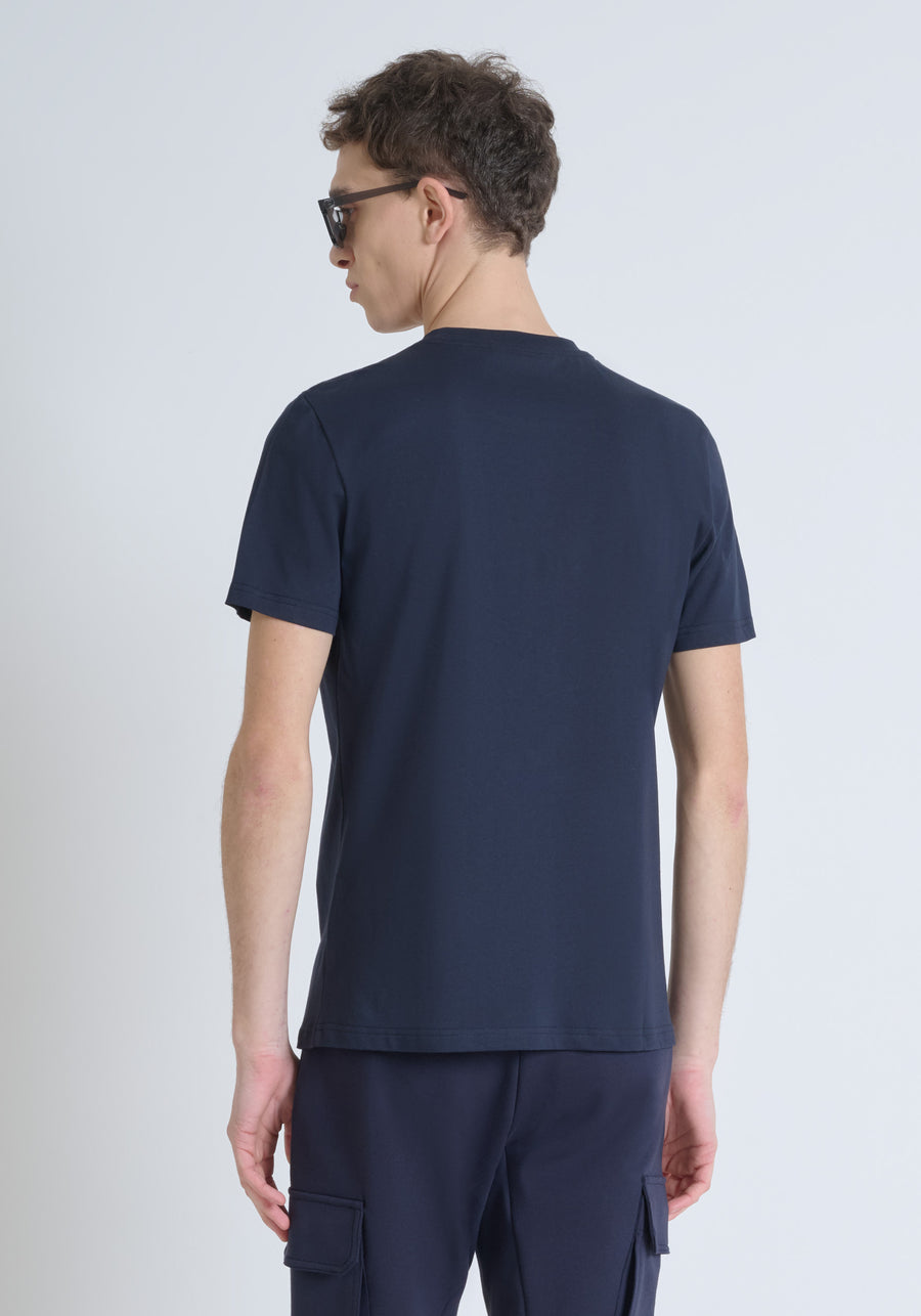 T-SHIRT REGULAR FIT DE ALGODÓN CON LOGOTIPO ESTAMPADO