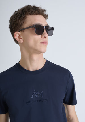 T-SHIRT REGULAR FIT DE ALGODÓN CON LOGOTIPO ESTAMPADO