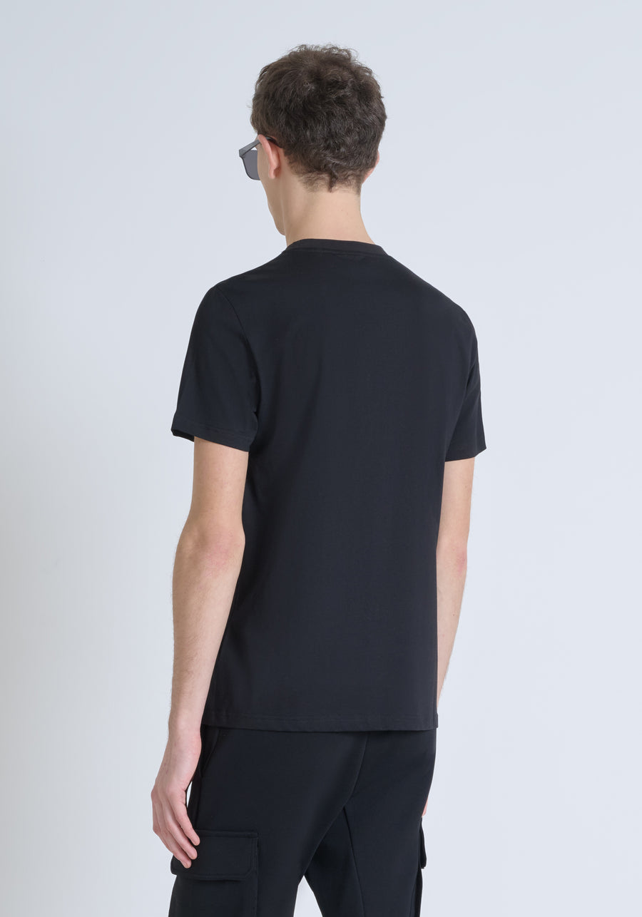 T-SHIRT REGULAR FIT DE ALGODÓN CON LOGOTIPO ESTAMPADO