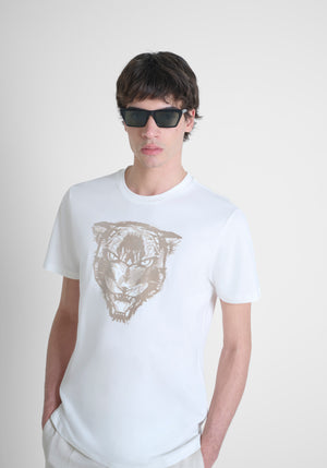 T-SHIRT REGULAR FIT DE ALGODÓN JERSEY CON ESTAMPADO