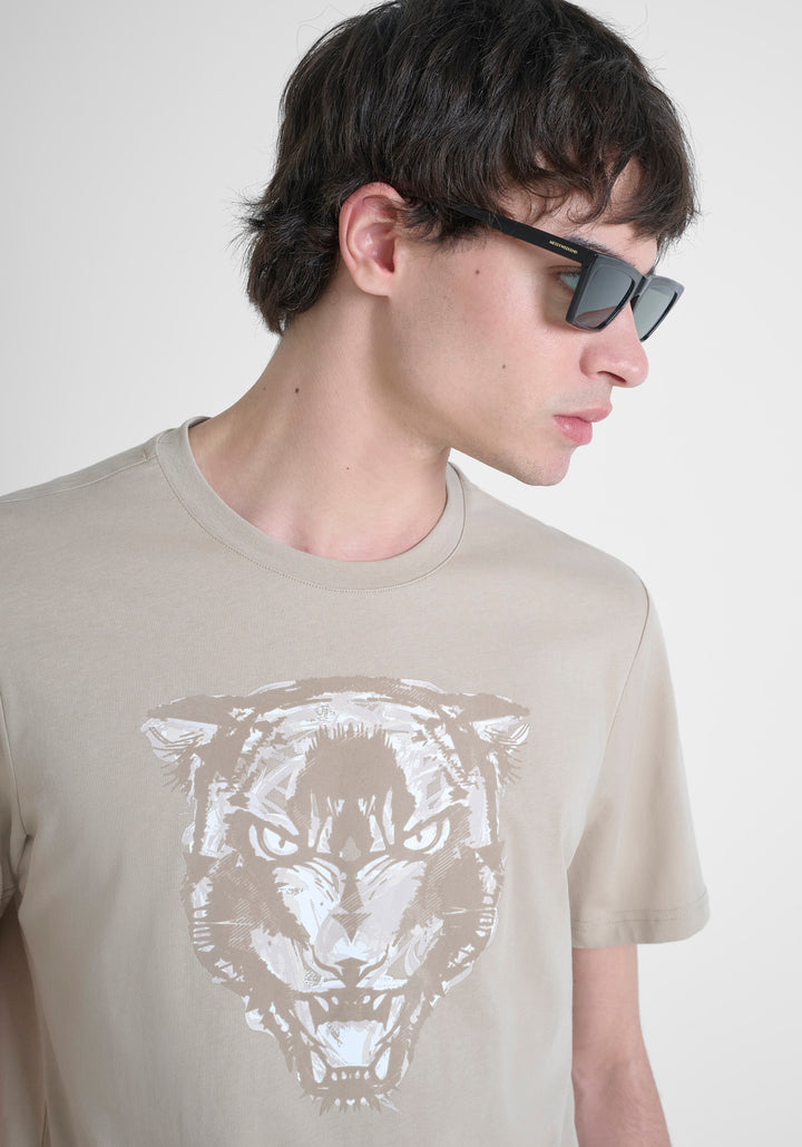 T-SHIRT REGULAR FIT DE ALGODÓN JERSEY CON ESTAMPADO