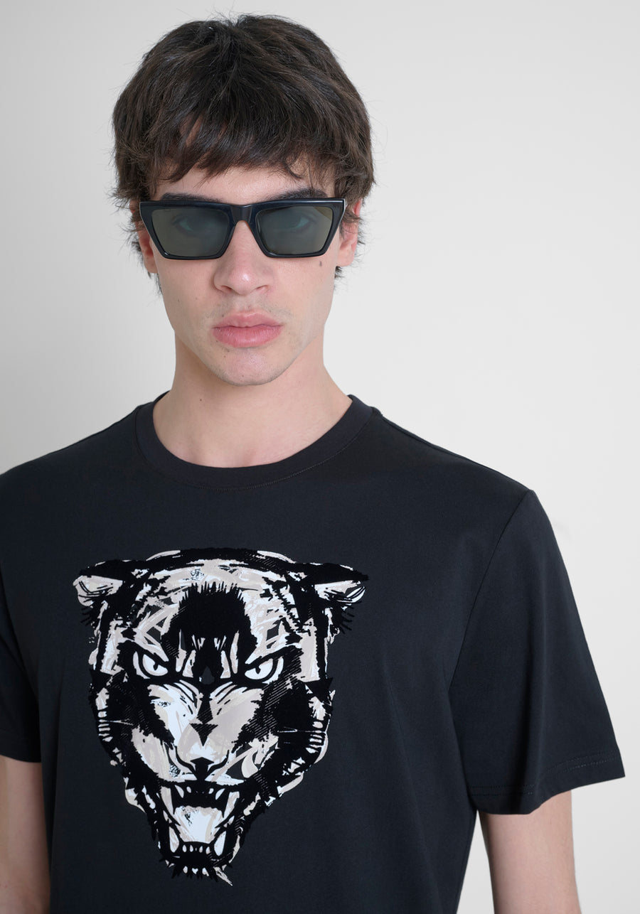 T-SHIRT REGULAR FIT DE ALGODÓN JERSEY CON ESTAMPADO