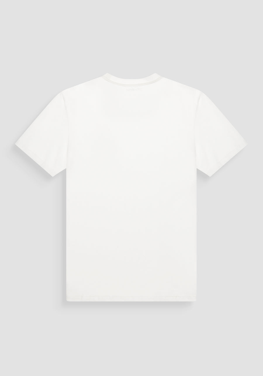 T-SHIRT REGULAR FIT DE PUNTO DE ALGODÓN CON ESTAMPADO DE TIGRE EN RELIEVE