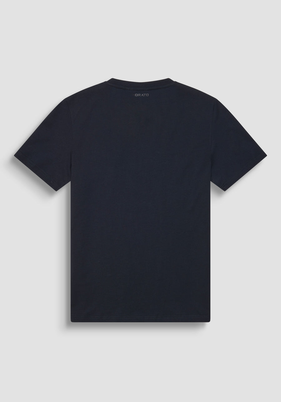T-SHIRT REGULAR FIT DE PUNTO DE ALGODÓN CON ESTAMPADO DE TIGRE EN RELIEVE