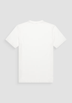T SHIRT REGULAR FIT DE PUNTO DE ALGODÓN CON LOGOTIPO DE COLOR LISO